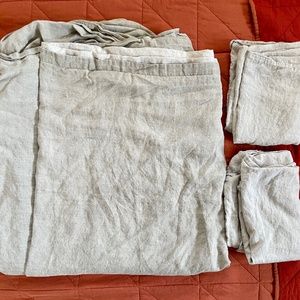 Buffy Hemp Linen Duvet Cover (Queen) & Shams (x2)